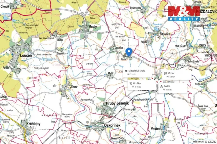 Prodej rodinného domu, Křinec - Bošín, 95 m2