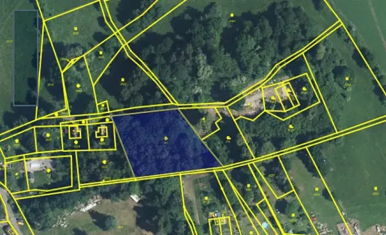 Dražba pozemku, Zákupy, 2921 m2