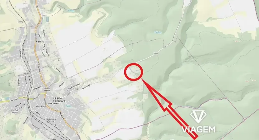 Prodej zahrady, Česká Třebová, 1171 m2