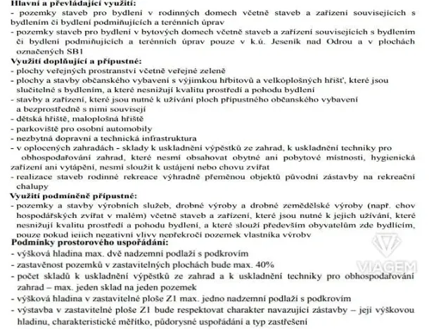 Prodej pozemku pro bydlení, Jeseník nad Odrou, 1704 m2