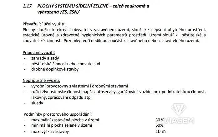 Prodej zahrady, Měšice, 398 m2