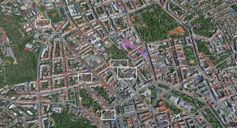 Pronájem bytu 2+kk, Brno, Cihlářská, 44 m2