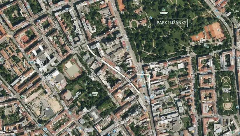 Pronájem bytu 2+kk, Brno, Cihlářská, 44 m2