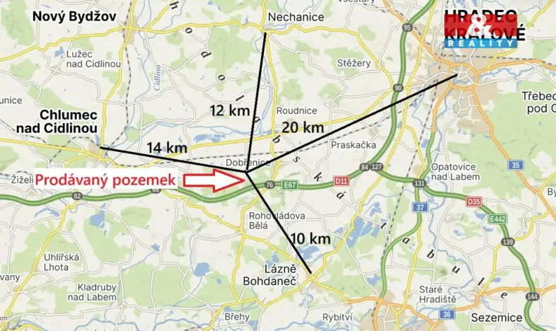 Prodej pozemku pro bydlení, Kratonohy - Michnovka, 4869 m2