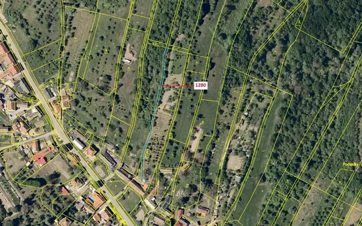 Dražba pozemku, Jankovice, 461 m2