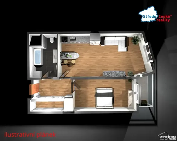 Prodej bytu 2+kk, Praha - Stodůlky, Svitákova, 49 m2