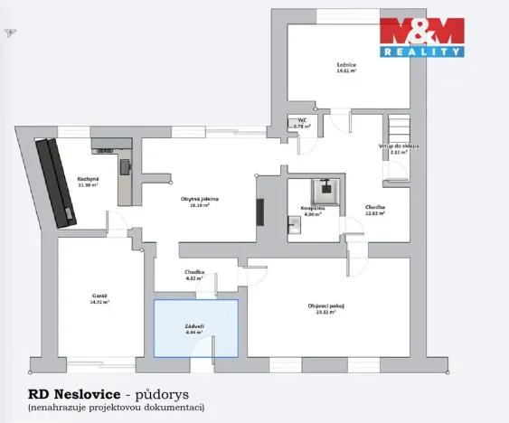 Prodej rodinného domu, Neslovice, Hlavní, 126 m2