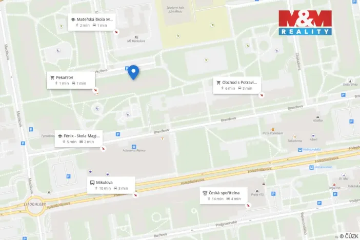 Prodej bytu 3+kk, Praha - Chodov, Markušova, 79 m2