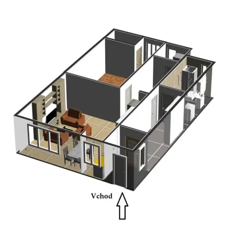 Pronájem bytu 2+kk, Rajhrad, Vrázova, 81 m2