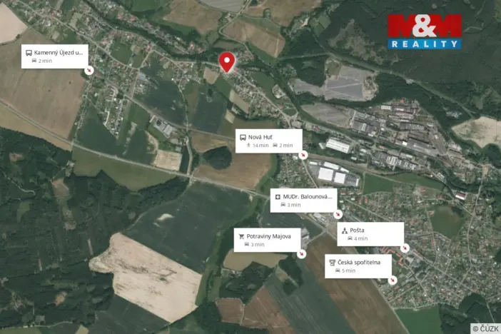 Pronájem bytu 1+kk, Kamenný Újezd - Kocanda, 35 m2