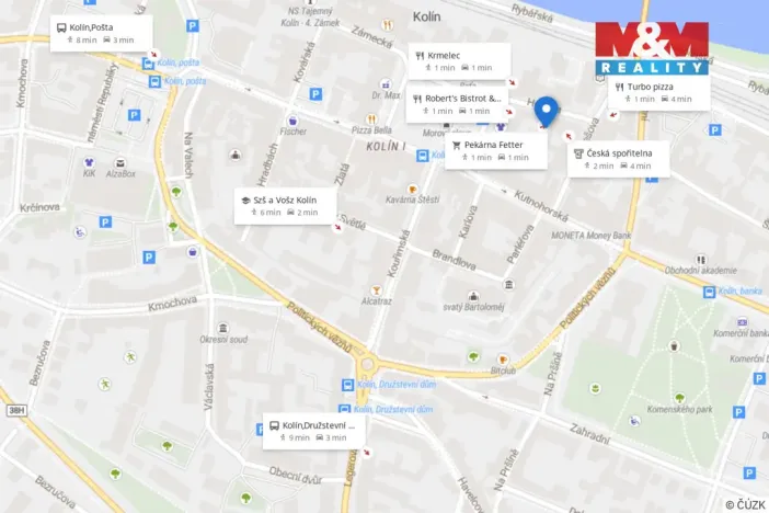 Pronájem bytu 2+1, Kolín - Kolín I, Husova, 53 m2