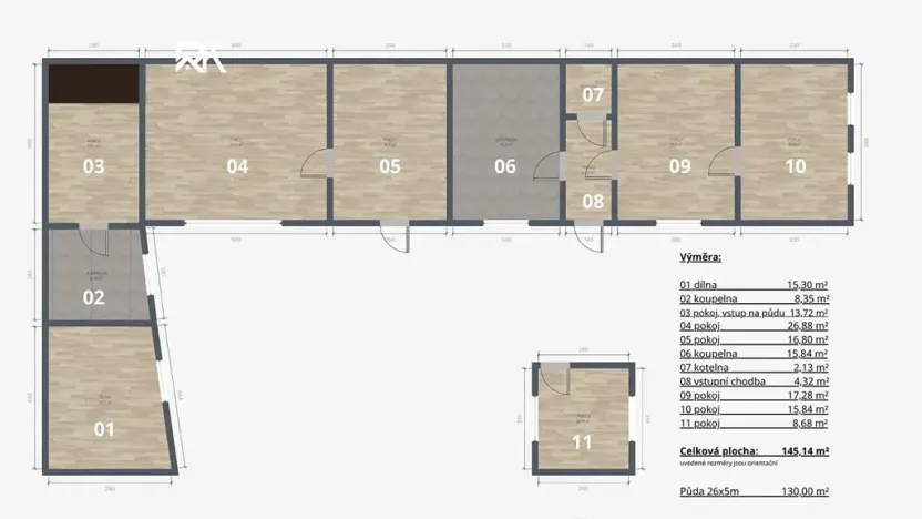 Prodej rodinného domu, Dlouhopolsko, Na Husánku, 180 m2