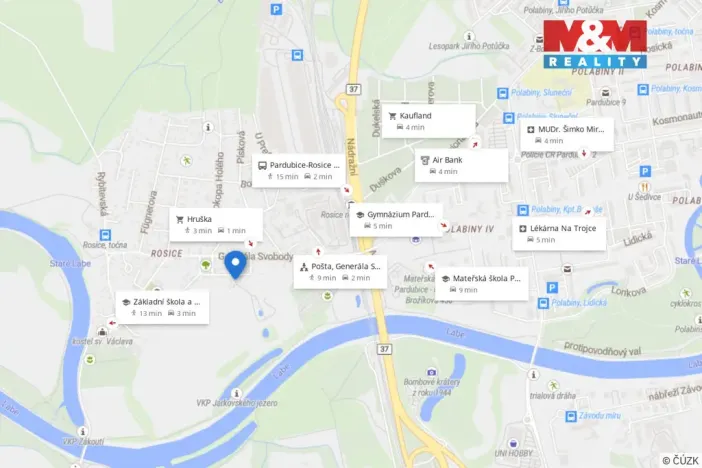 Prodej pozemku pro bydlení, Pardubice, Marie Pujmanové, 629 m2