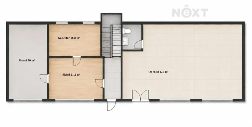 Pronájem obchodního prostoru, Plasy, Pod Nádražím, 190 m2