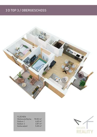 Prodej apartmánu, Bad Mitterndorf, Rakousko, Kulmhofweg, 71 m2