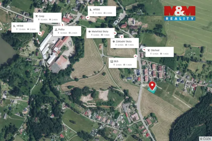 Prodej pozemku pro bydlení, Vítězná - Kocléřov, 1101 m2