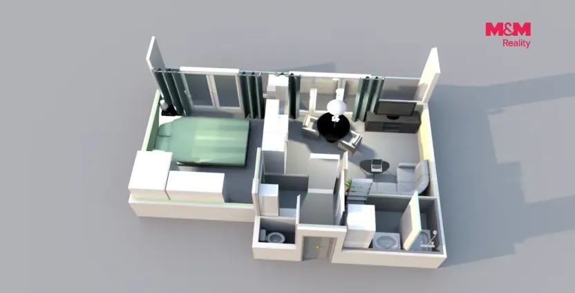 Prodej bytu 2+kk, Praha, Na Maninách, 43 m2