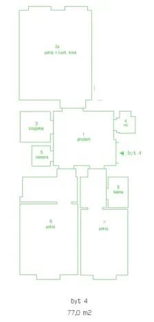 Pronájem bytu 3+kk, Praha - Vinohrady, Wenzigova, 77 m2