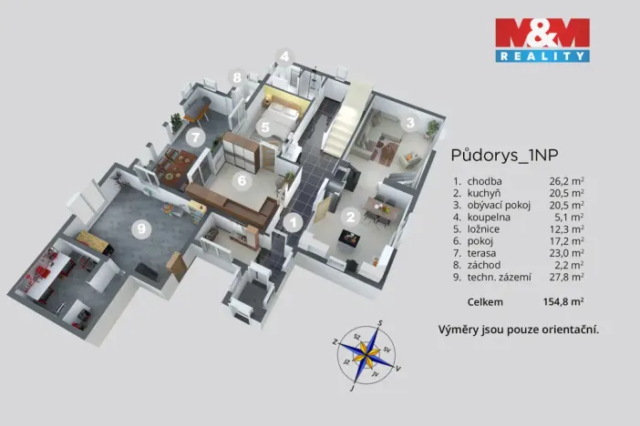 Pronájem rodinného domu, Řehlovice - Habří, 180 m2