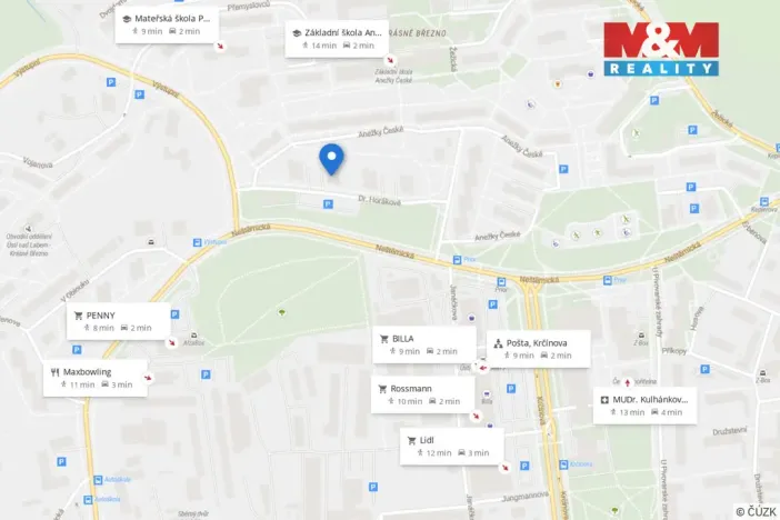 Prodej bytu 1+kk, Ústí nad Labem - Krásné Březno, Dr. Horákové, 31 m2