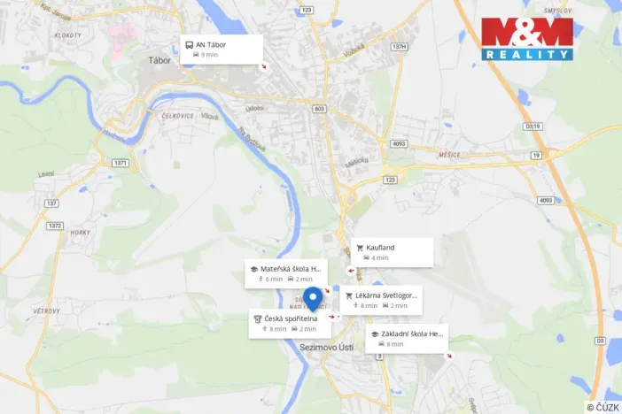 Pronájem bytu 3+1, Tábor, Minská, 67 m2