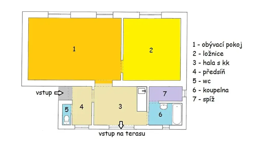 Prodej rodinného domu, Nový Knín, Na Vyšehradě, 71 m2