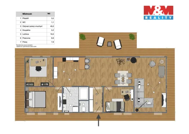 Prodej, Praha - Holešovice, Sanderova, 82 m2