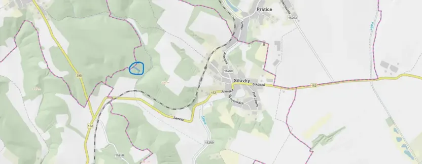 Prodej lesa, Silůvky, 1739 m2
