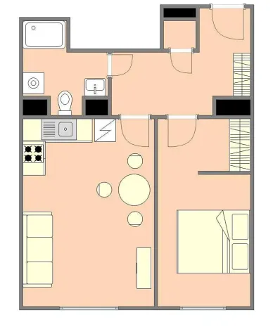 Prodej bytu 2+kk, Praha - Strašnice, Černokostelecká, 48 m2