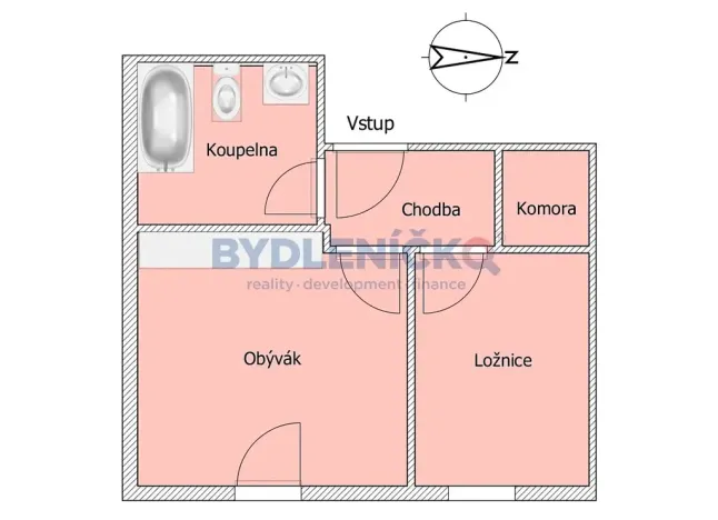 Pronájem bytu 1+1, České Budějovice, Hraniční, 35 m2