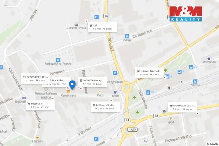 Pronájem bytu 1+1, Náchod, Kamenice, 40 m2