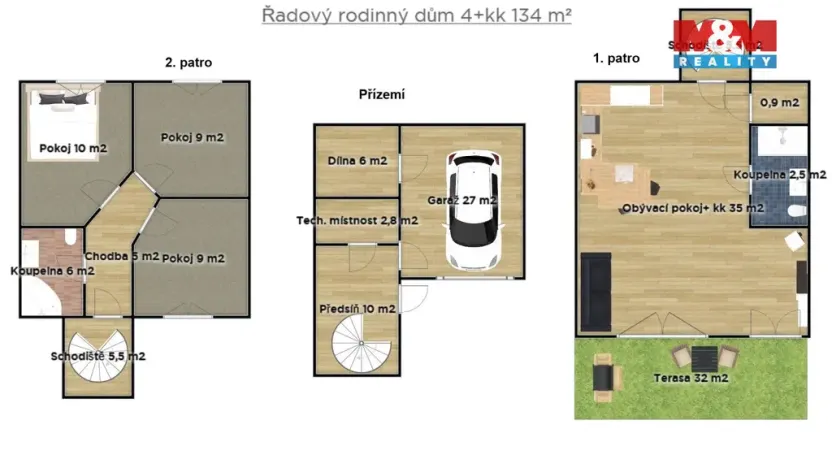 Pronájem bytu 4+kk, Nymburk, Na Splavech, 134 m2