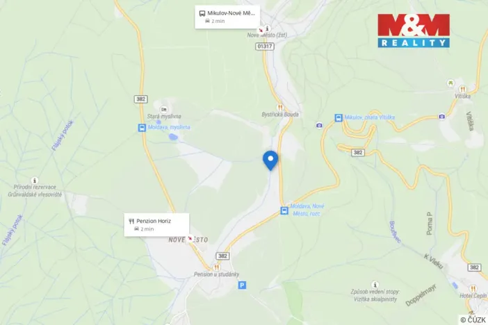 Prodej pozemku, Moldava, 264 m2