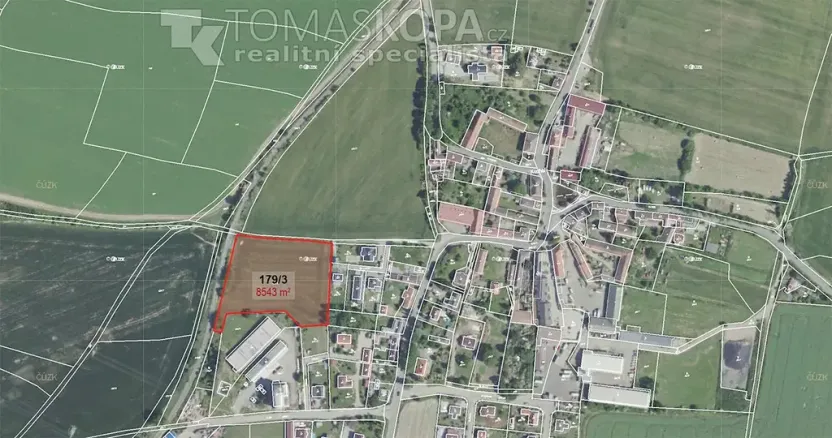 Prodej pozemku pro bydlení, Vysoký Újezd, 8543 m2