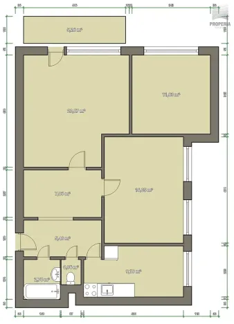 Prodej bytu 3+1, Brno, Horníkova, 74 m2