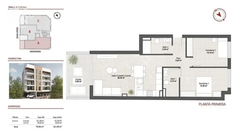 Prodej bytu 3+kk, San Pedro del Pinatar, Murcia, Španělsko, 81 m2