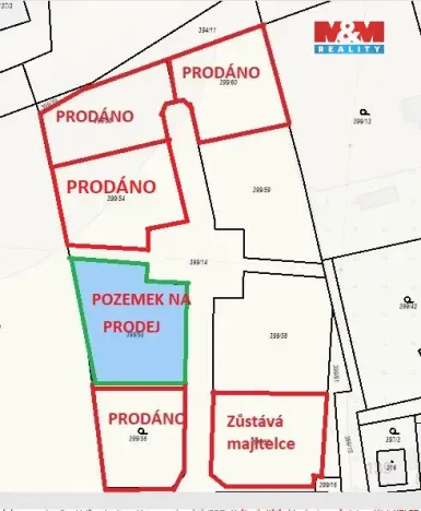 Prodej pozemku pro bydlení, Račice, 986 m2