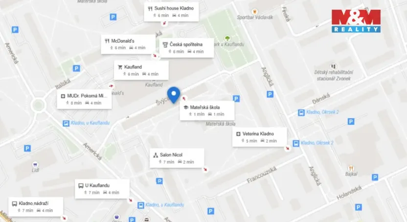 Prodej bytu 3+kk, Kladno - Kročehlavy, Švýcarská, 68 m2