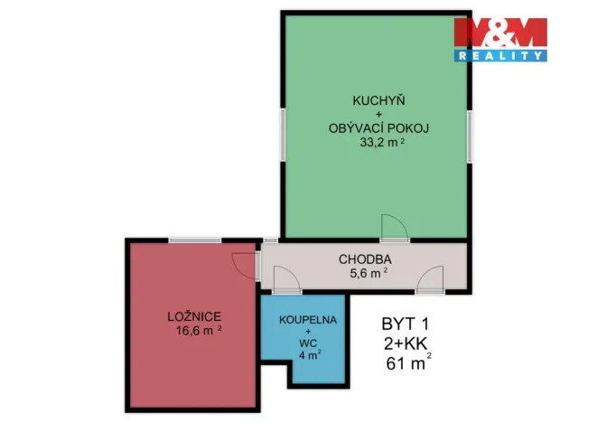 Prodej bytu 2+kk, Moravská Třebová - Město, Hvězdní, 61 m2