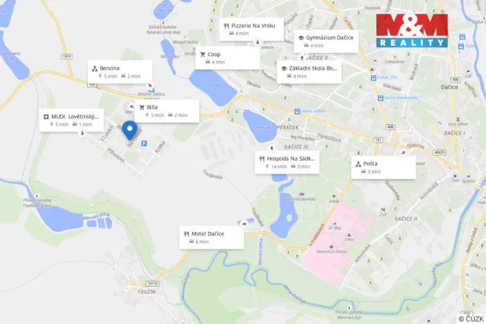 Prodej bytu 1+1, Dačice - Dačice IV, Nivy, 39 m2
