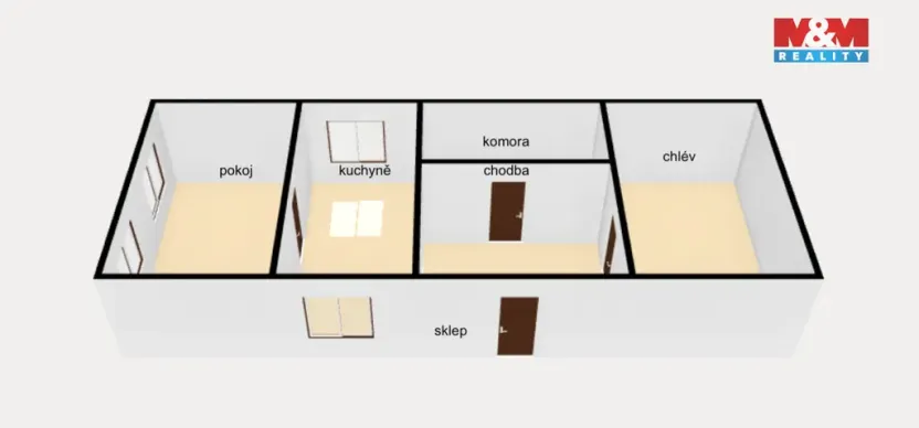Prodej chalupy, Červený Kostelec - Horní Kostelec, 80 m2