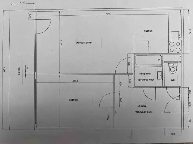 Prodej bytu 2+kk, Kolín - Kolín II, Moravcova, 39 m2
