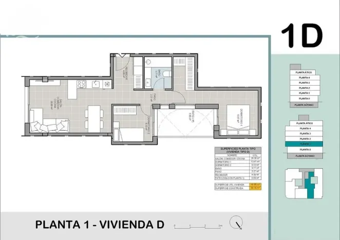 Prodej bytu 3+kk, Torrevieja, Alicante, Španělsko, 58 m2