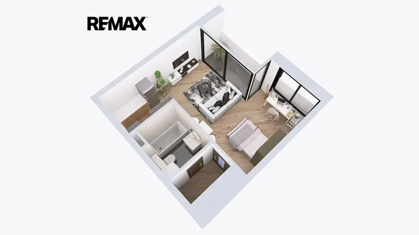 Pronájem bytu 1+kk, Kolín, 5. května, 42 m2