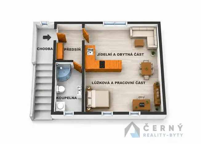 Prodej bytu 1+kk, Liberec, U Sadu, 29 m2