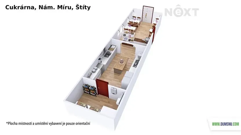 Prodej podílu restaurace, Štíty, nám. Míru, 59 m2