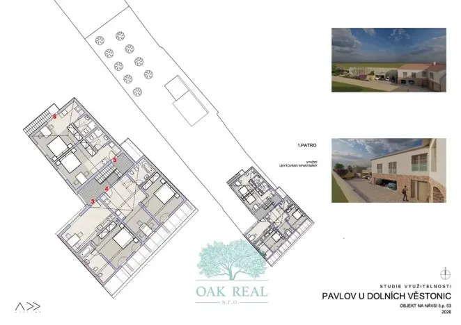 Prodej činžovního domu, Pavlov, Na Návsi, 368 m2