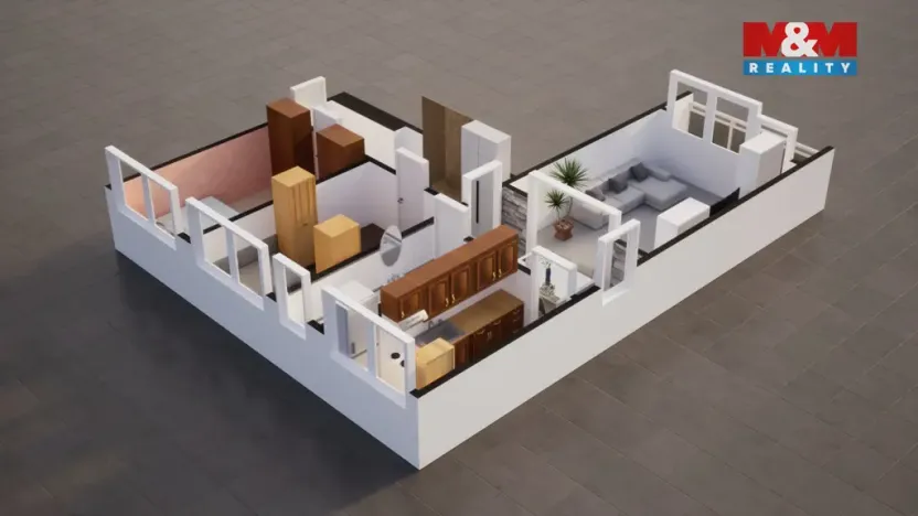 Prodej bytu 3+1, Liberec - Liberec IV-Perštýn, Na Bídě, 62 m2
