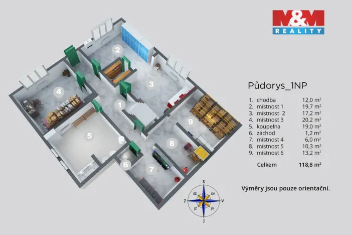 Prodej obchodního prostoru, Ústí nad Labem - Neštěmice, Veslařská, 240 m2