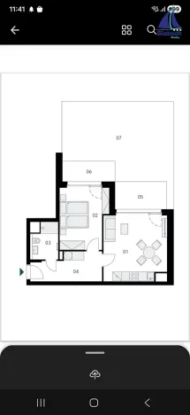 Pronájem bytu 2+kk, Praha - Holešovice, U průhonu, 48 m2